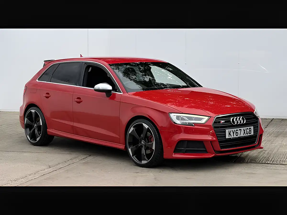 Used 2017 Audi A3 S Line Tango Red - Front View