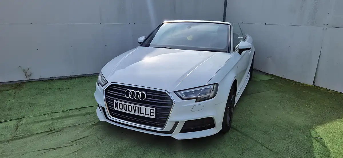Used 2017 Audi A3 S Line White - Front View