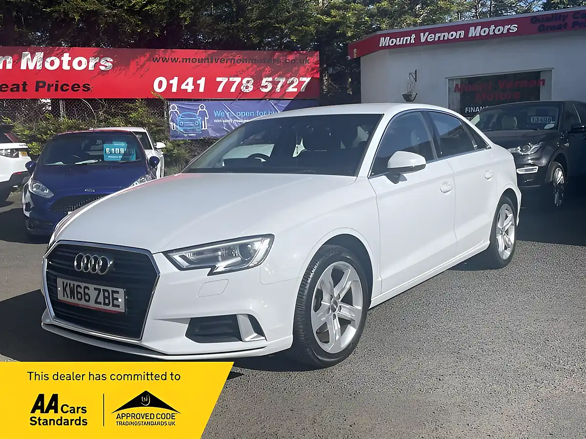 Used 2017 Audi A3 Sport White - Front View