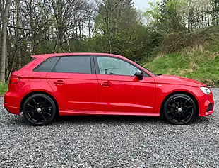 Used 2017 Audi A3 Sportback Black Edition Tango Red - Interior and Exterior details 2