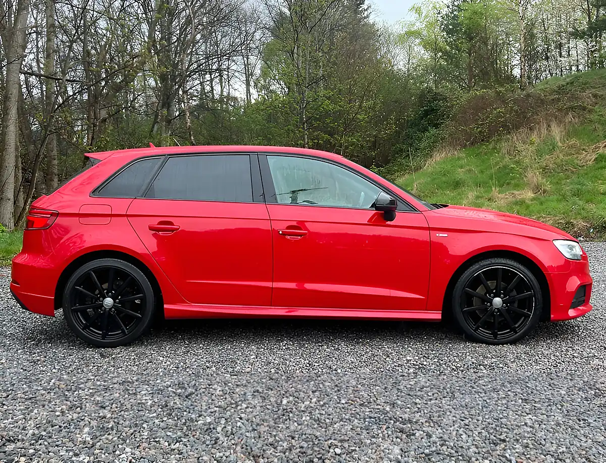 Used 2017 Audi A3 Sportback Black Edition Tango Red - Interior and Exterior details 2