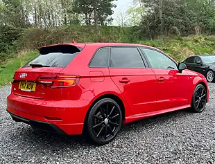 Used 2017 Audi A3 Sportback Black Edition Tango Red - Interior and Exterior details 3