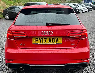 Used 2017 Audi A3 Sportback Black Edition Tango Red - Interior and Exterior details 4