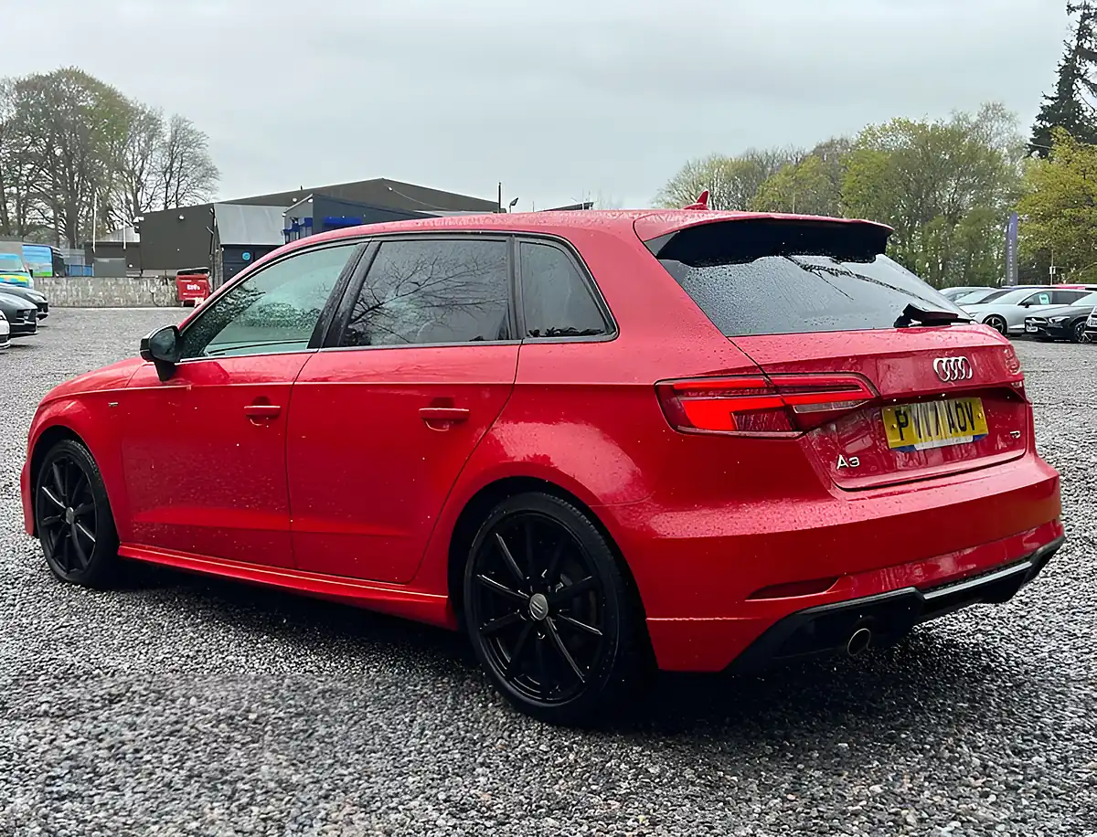 Used 2017 Audi A3 Sportback Black Edition Tango Red - Interior and Exterior details 5