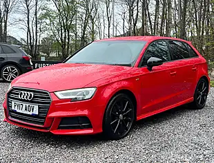 Used 2017 Audi A3 Sportback Black Edition Tango Red - Interior and Exterior details 7