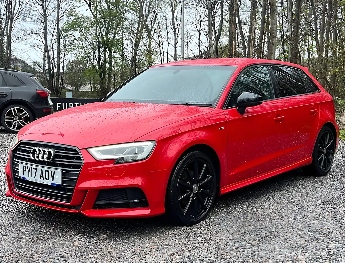 Used 2017 Audi A3 Sportback Black Edition Tango Red - Interior and Exterior details 7