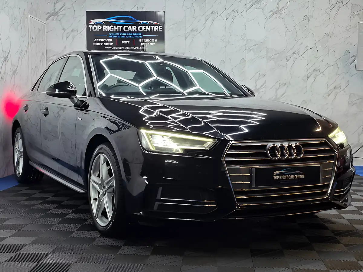 Used 2017 Audi A4 S Line Black - Front View