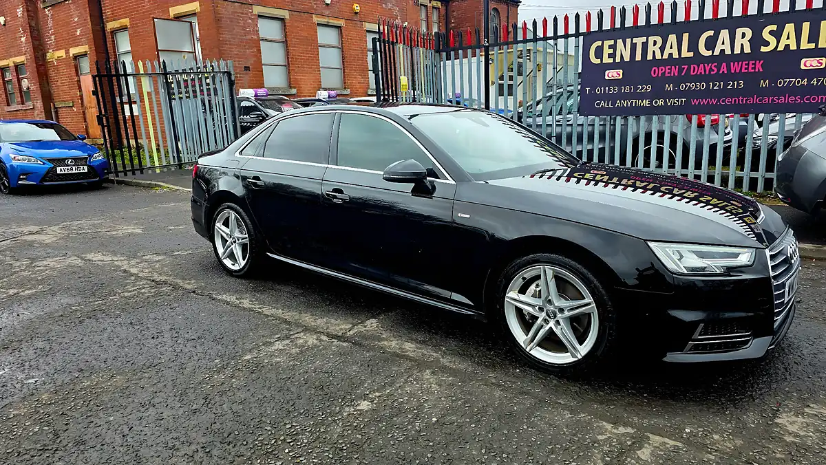Used 2017 Audi A4 S Line Black - Front View