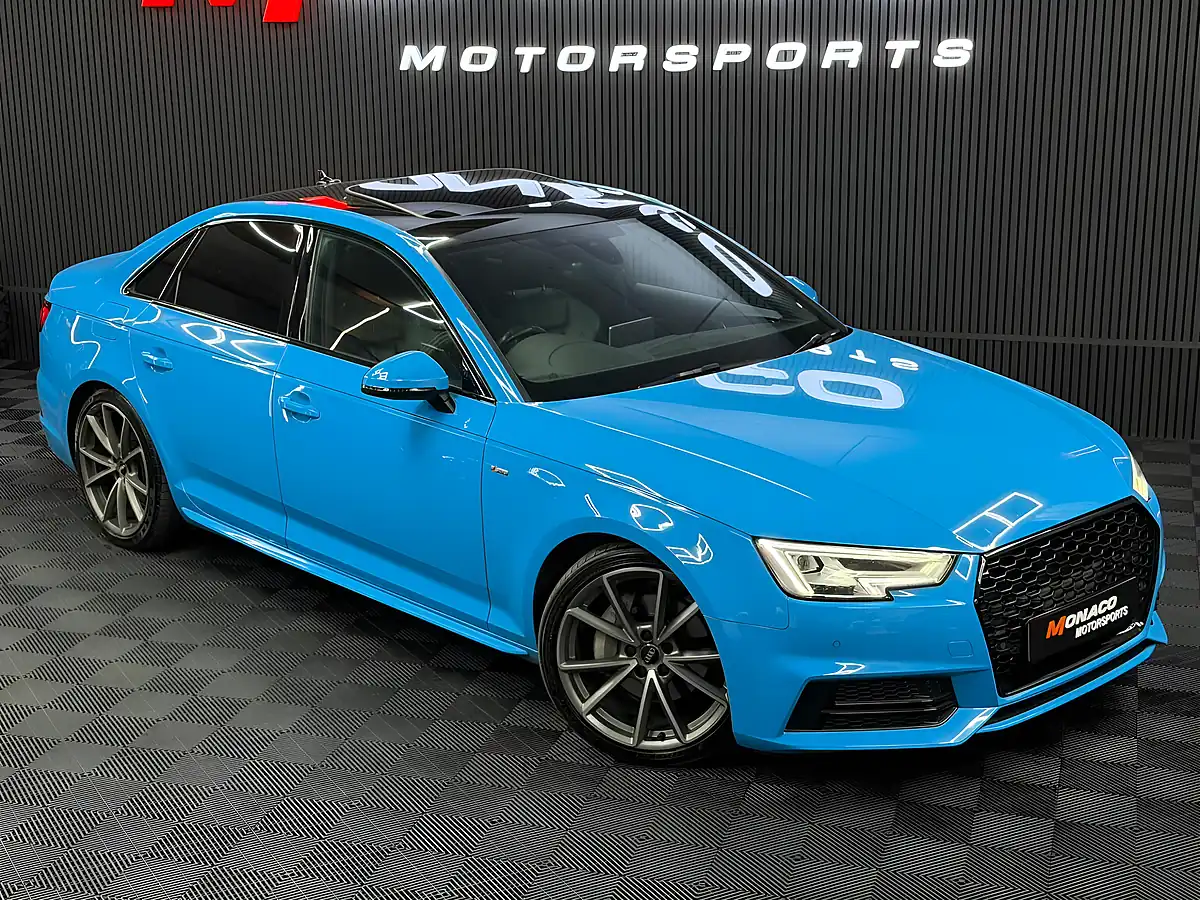 Used 2017 Audi A4 S Line Blue - Front View