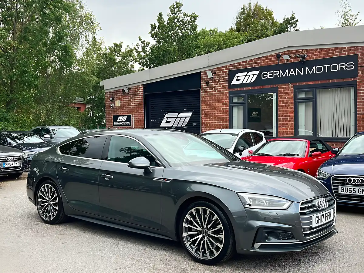 Used 2017 Audi A5 S Line Grey - Front View