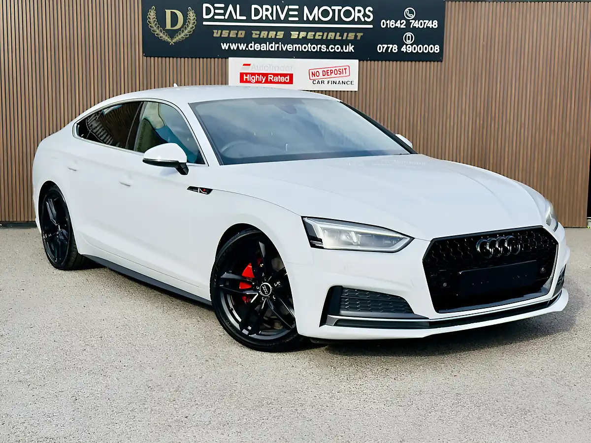 Used 2017 Audi A5 S Line Sportback White - Front View