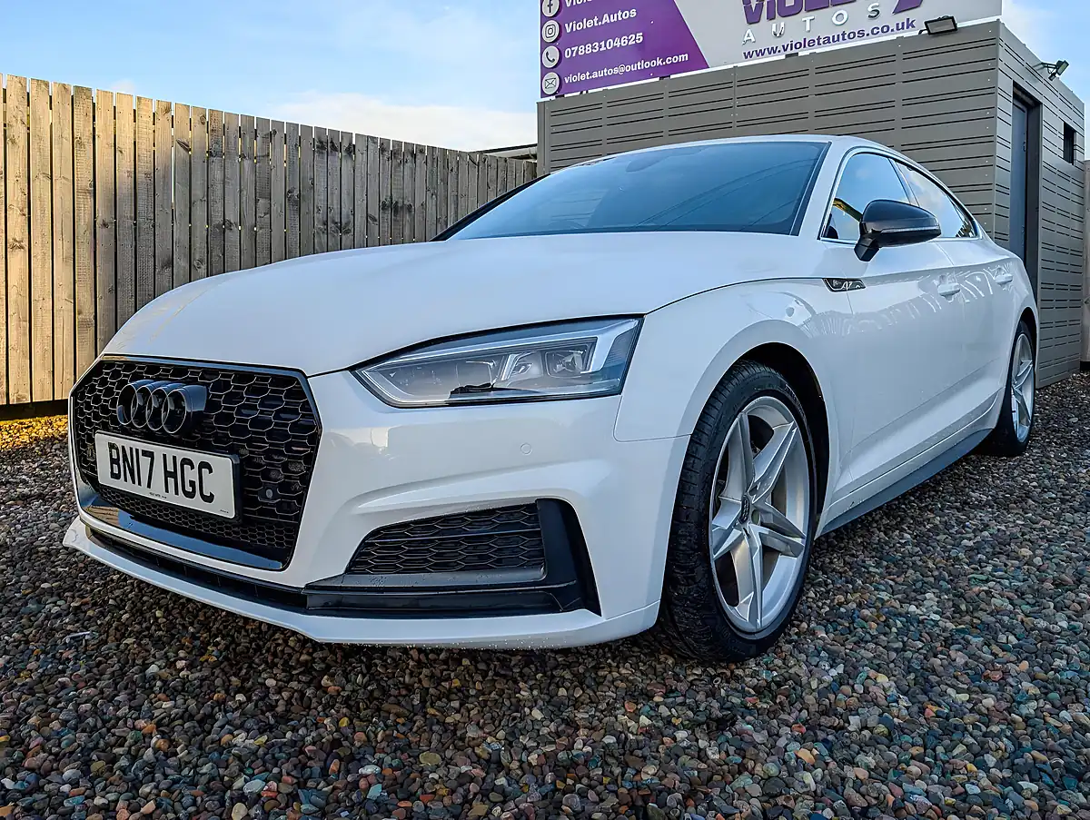 Used 2017 Audi A5 S Line White - Interior and Exterior details 11