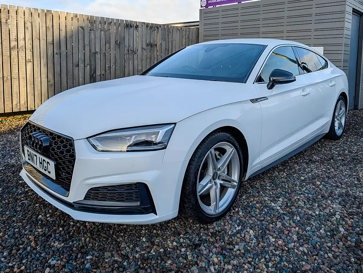 Used 2017 Audi A5 S Line White - Interior and Exterior details 9