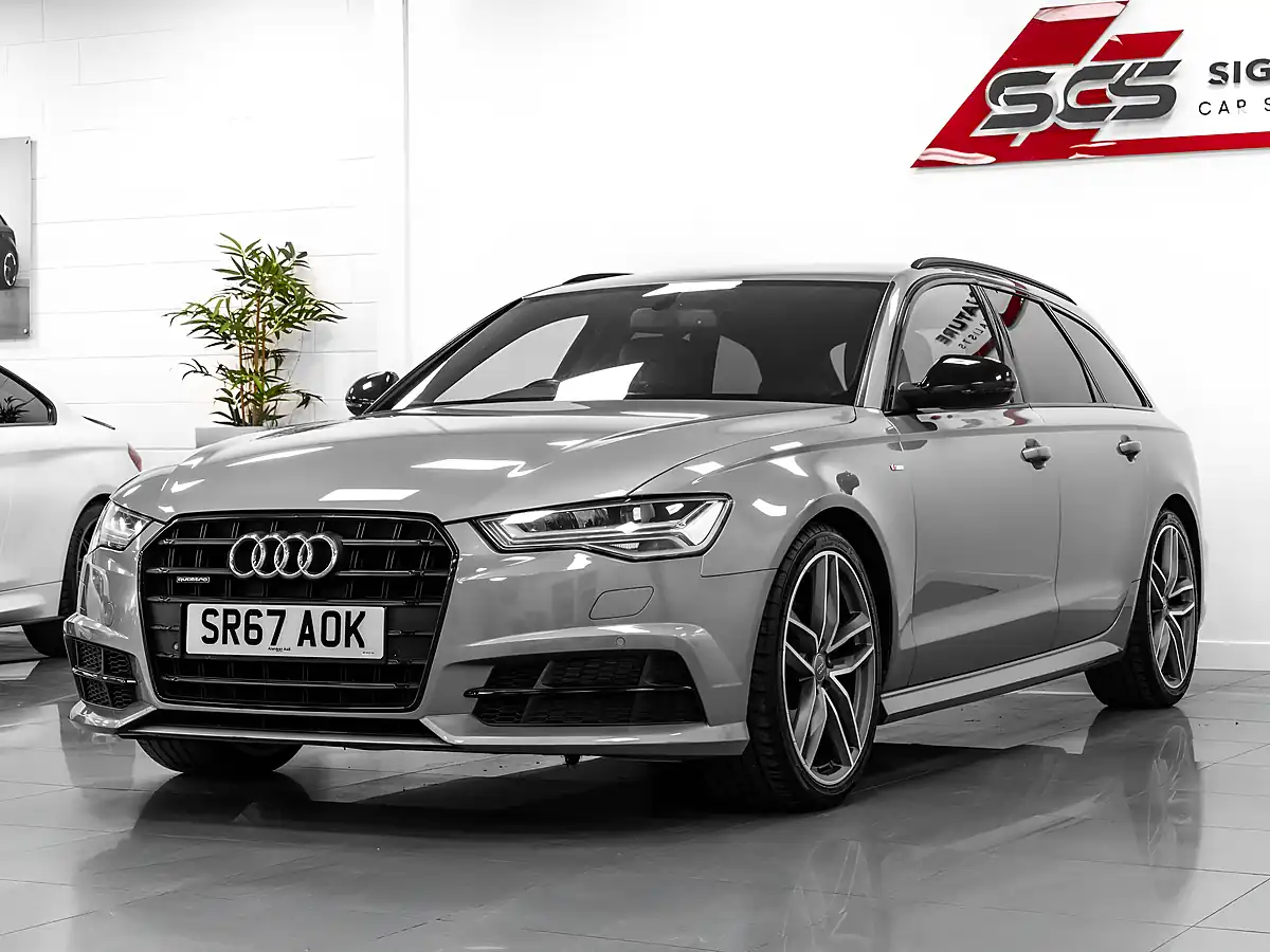 Used 2017 Audi A6 Avant Black Edition S-Line Tornado Grey - Front View