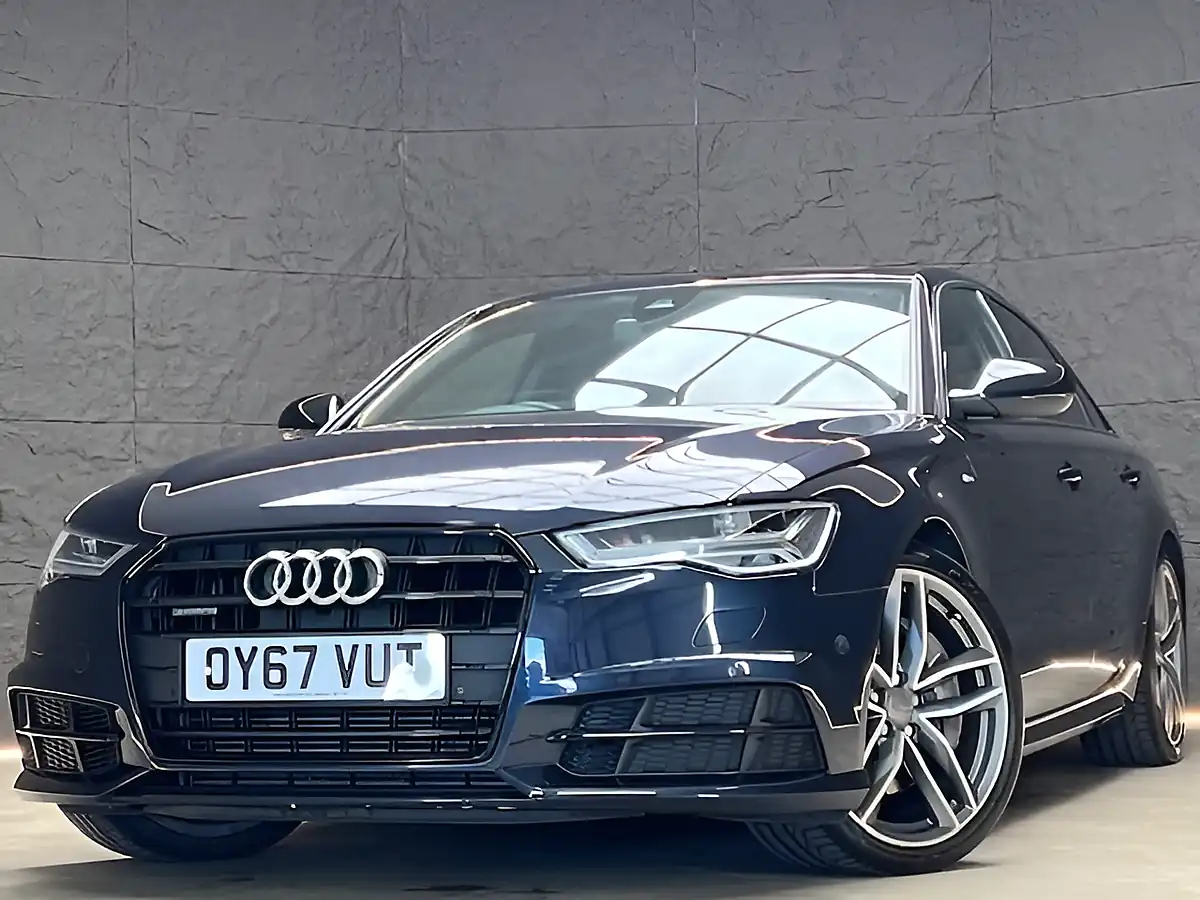 Used 2017 Audi A6 Black Edition Moonlight Blue - Front View