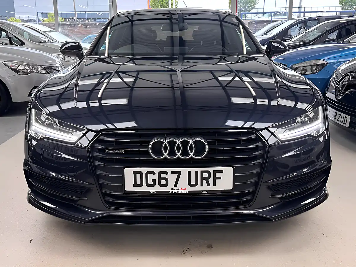 Used 2017 Audi A7 Black Edition Blue - Front View