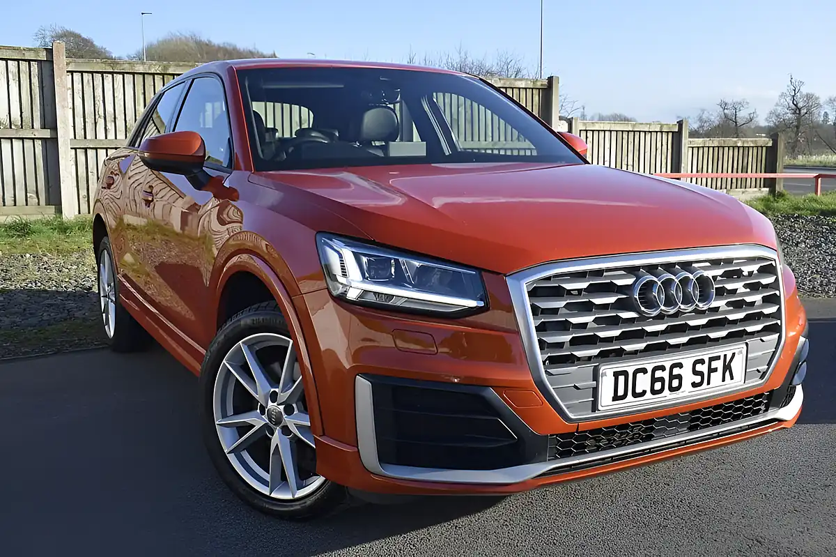 Used 2017 Audi Q2 S Line Coral Orange - Front View