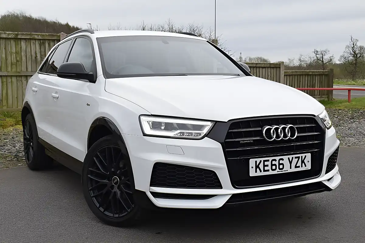 Used 2017 Audi Q3 Black Edition S Line Glacier White - Front View