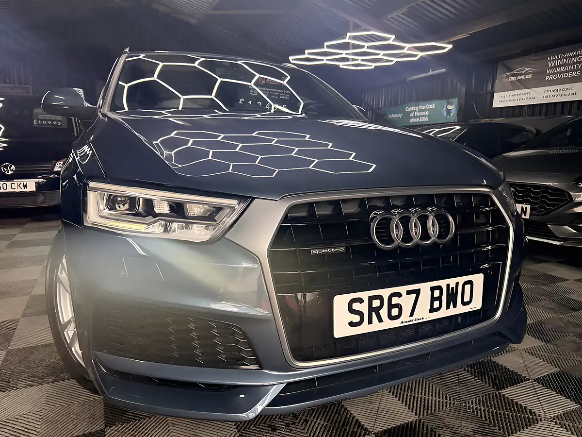 Used 2017 Audi Q3 S Line Edition Blue - Front View