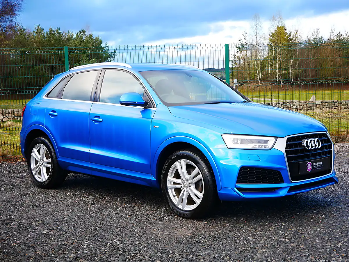 Used 2017 Audi Q3 S Line Edition Blue - Interior and Exterior details 2