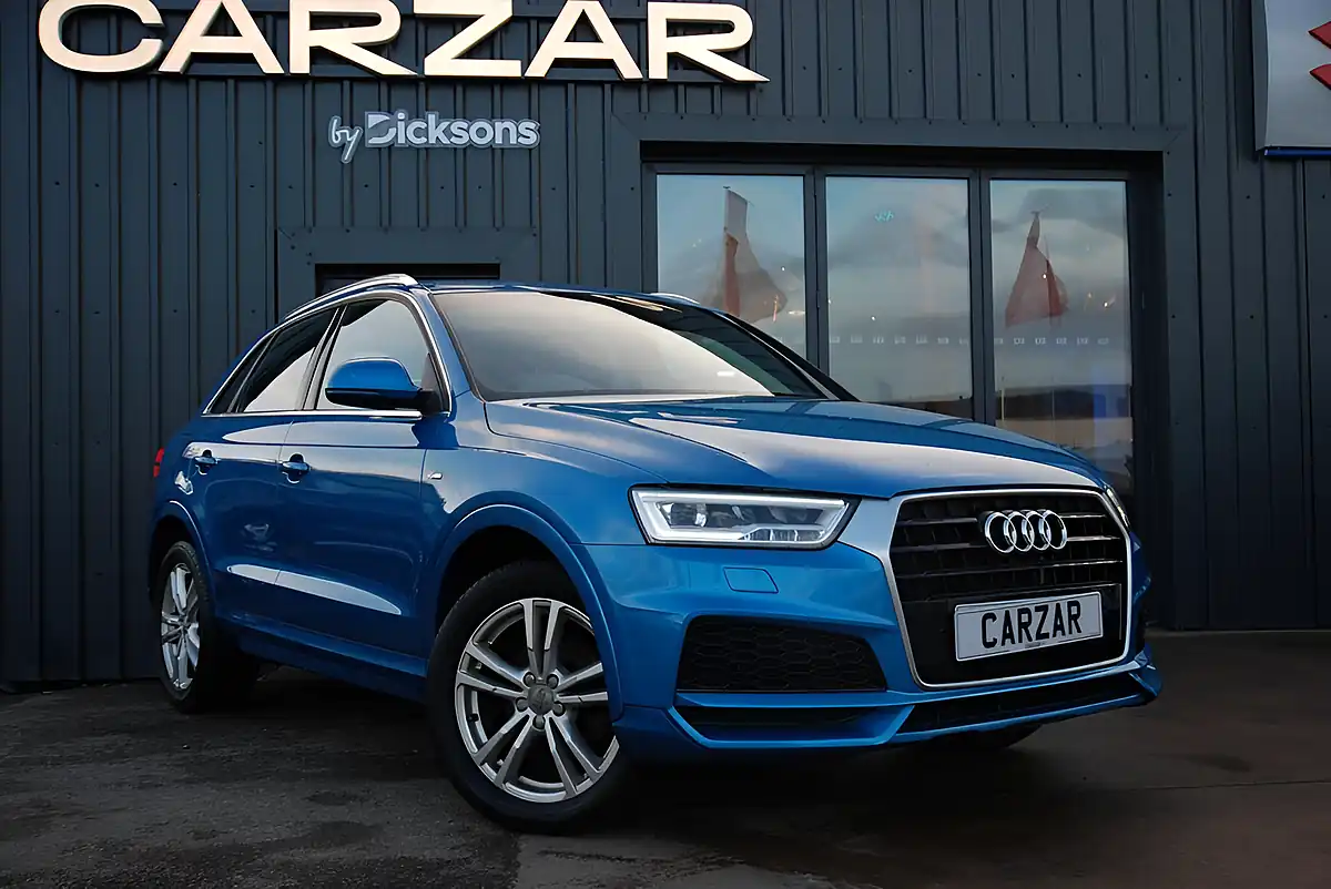 Used 2017 Audi Q3 S Line Edition Blue - Front View