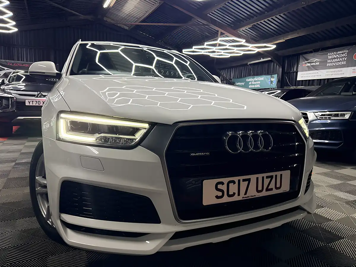 Used 2017 Audi Q3 S Line Edition White - Front View