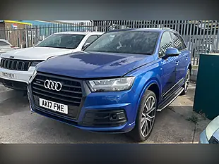 Used 2017 Audi Q7 S Line Blue - Interior and Exterior details 2