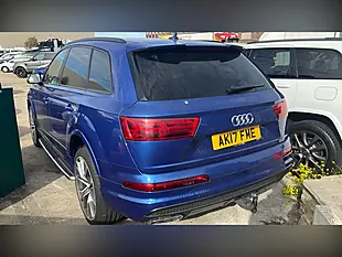 Used 2017 Audi Q7 S Line Blue - Interior and Exterior details 3