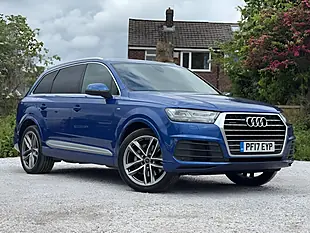 Used 2017 Audi Q7 S Line Blue - Interior and Exterior details 2