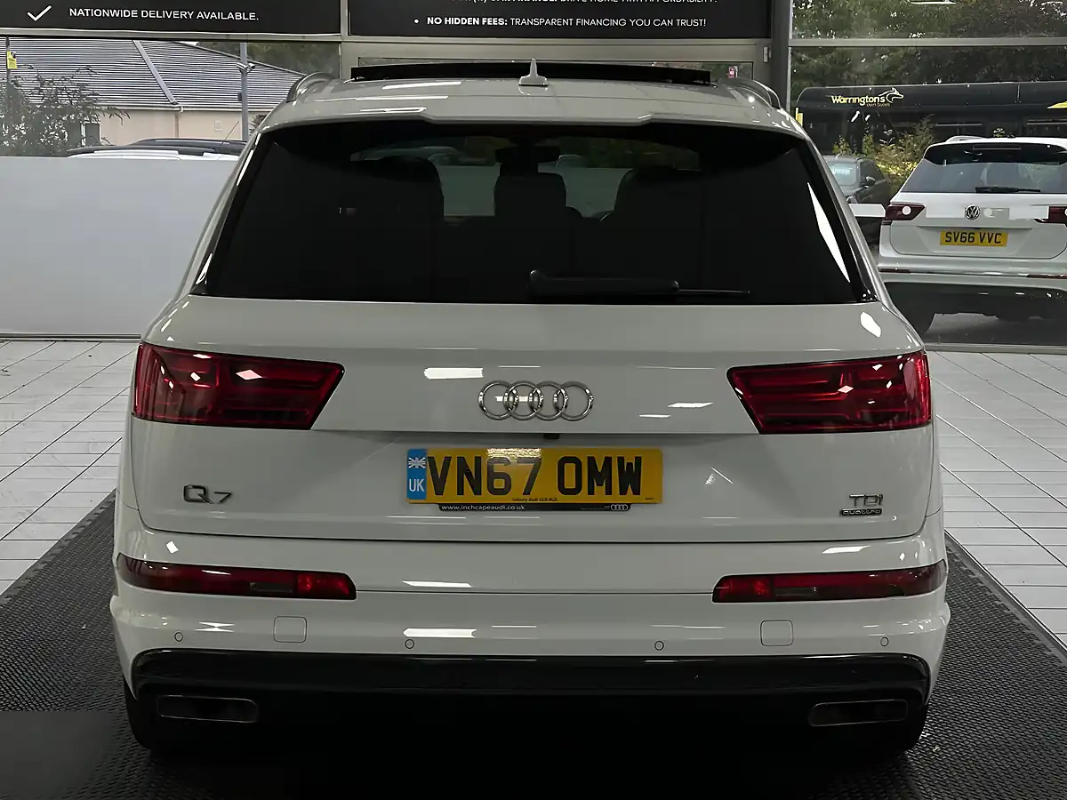 Used 2017 Audi Q7 S Line White - Interior and Exterior details 10