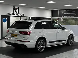 Used 2017 Audi Q7 S Line White - Interior and Exterior details 11