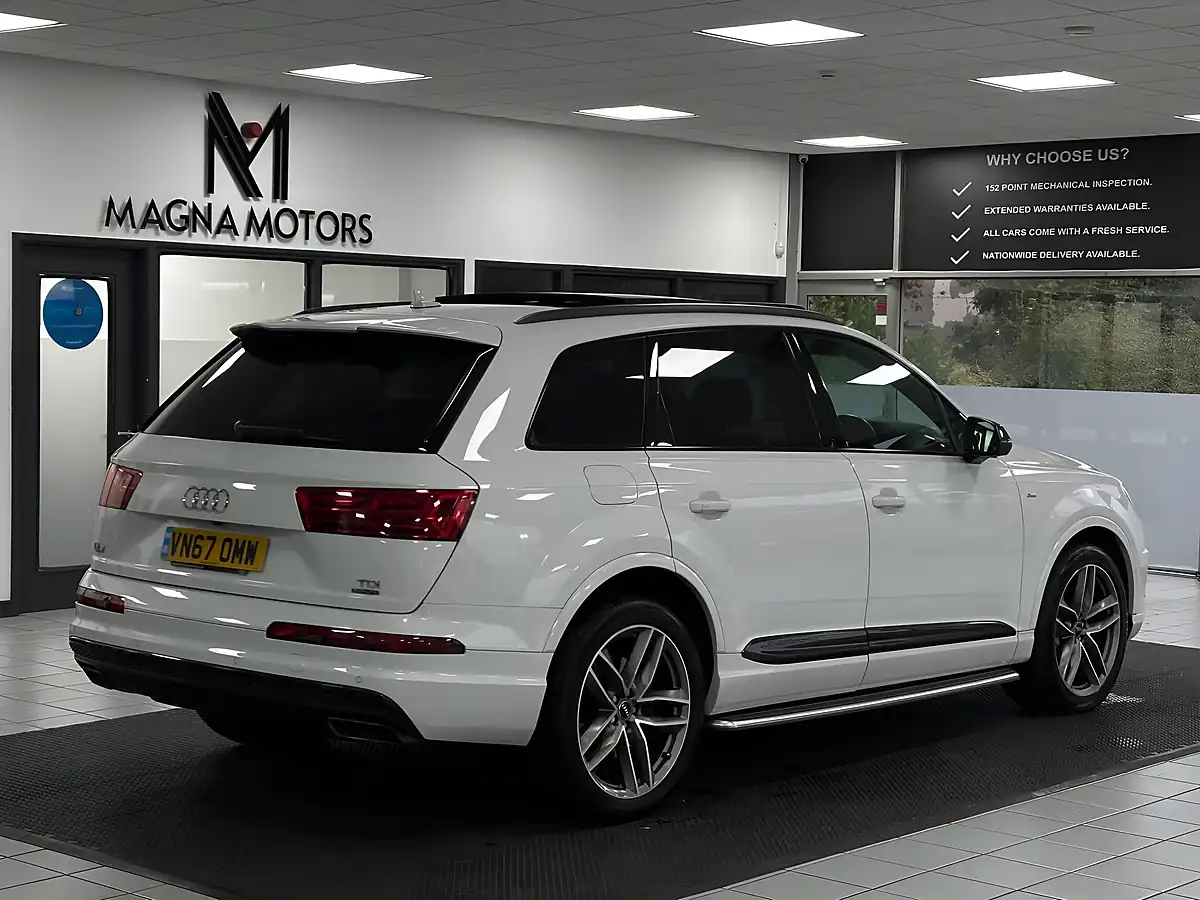 Used 2017 Audi Q7 S Line White - Interior and Exterior details 11