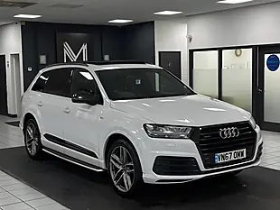 Used 2017 Audi Q7 S Line White - Interior and Exterior details 2