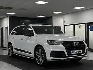 Used 2017 Audi Q7 S Line White - Interior and Exterior details 3