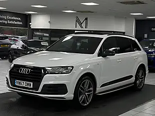 Used 2017 Audi Q7 S Line White - Interior and Exterior details 6