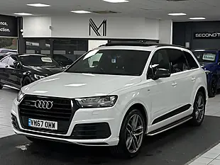 Used 2017 Audi Q7 S Line White - Interior and Exterior details 7
