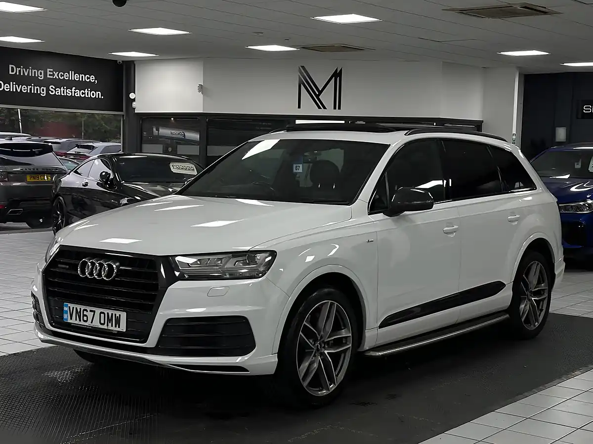 Used 2017 Audi Q7 S Line White - Interior and Exterior details 8