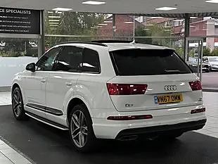Used 2017 Audi Q7 S Line White - Interior and Exterior details 9