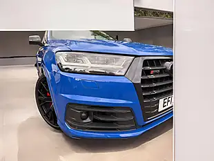 Used 2017 Audi Q7 SQ7 Blue - Interior and Exterior details 12