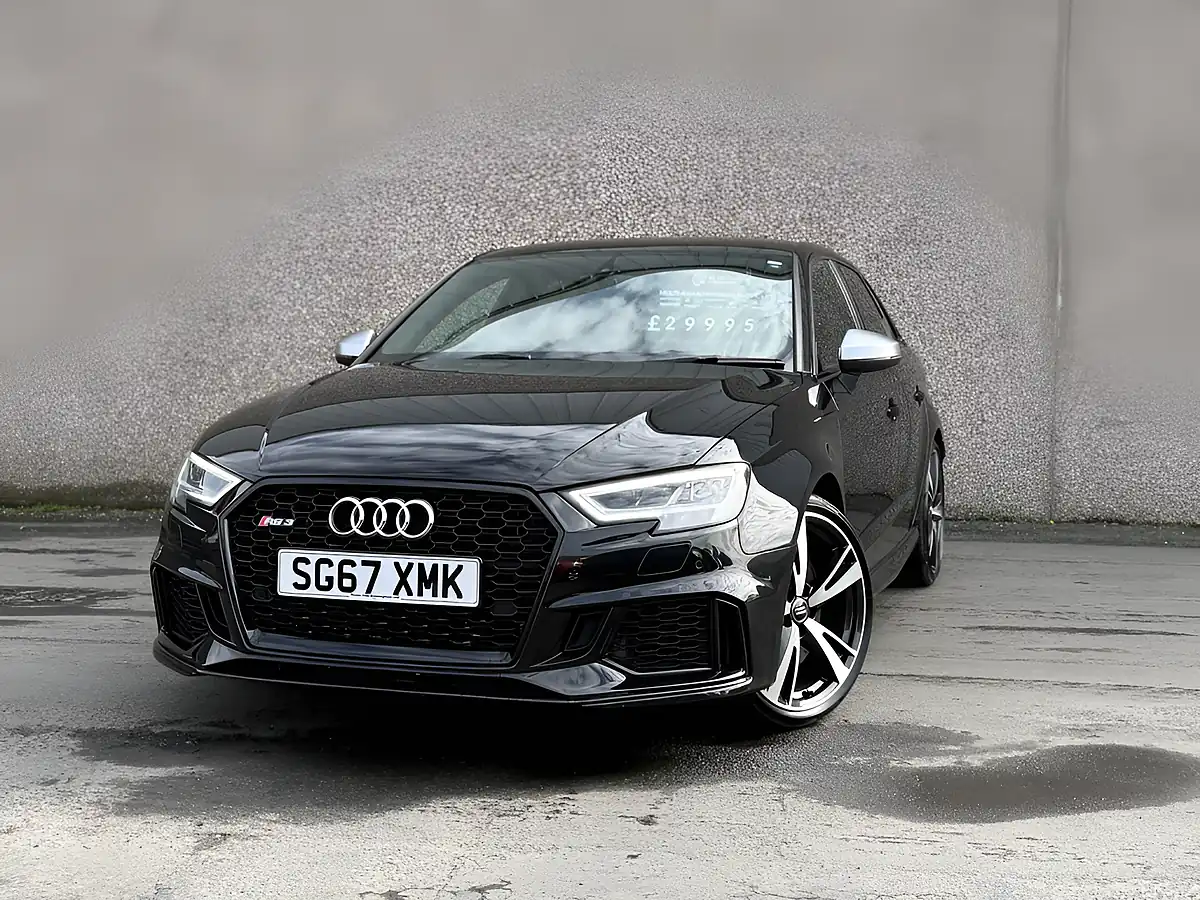 Used 2017 Audi RS3 Hatchback Black - Front View