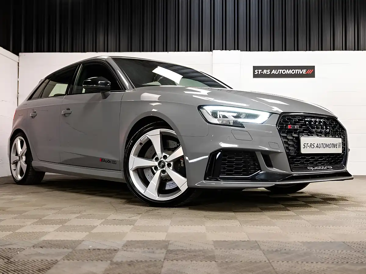 Used 2017 Audi RS3 Sportback S Tronic Quattro Nardo Grey - Front View