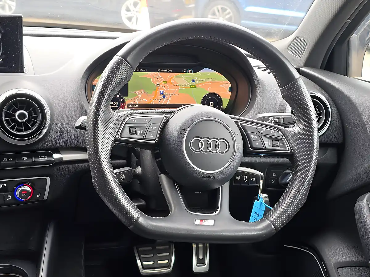 Used 2017 Audi S3 Black Edition Blue - Interior and Exterior details 8