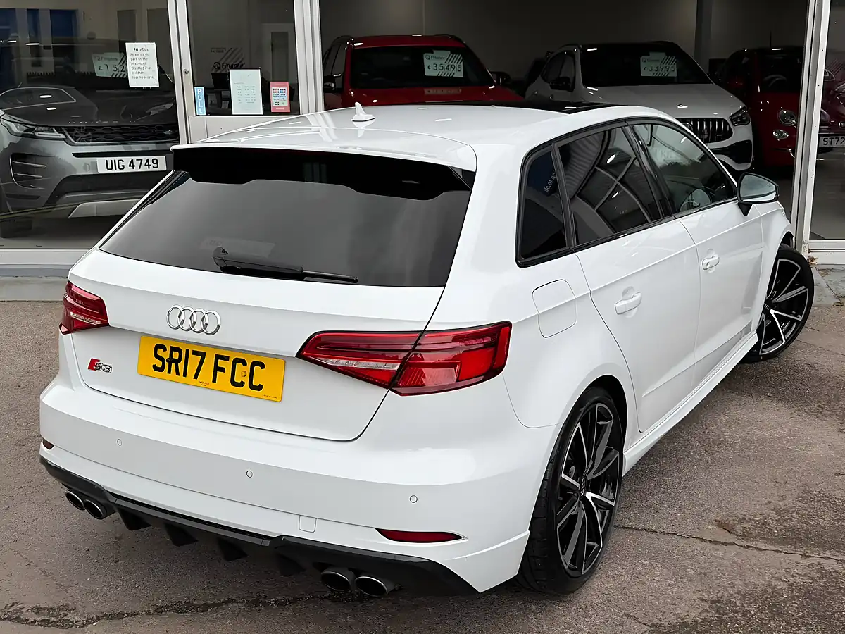 Used 2017 Audi S3 Black Edition Sportback White - Interior and Exterior details 10