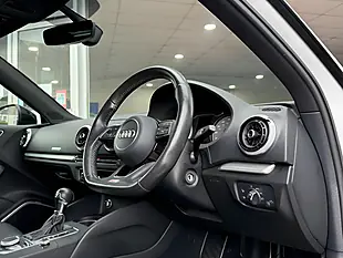 Used 2017 Audi S3 Black Edition Sportback White - Interior and Exterior details 12