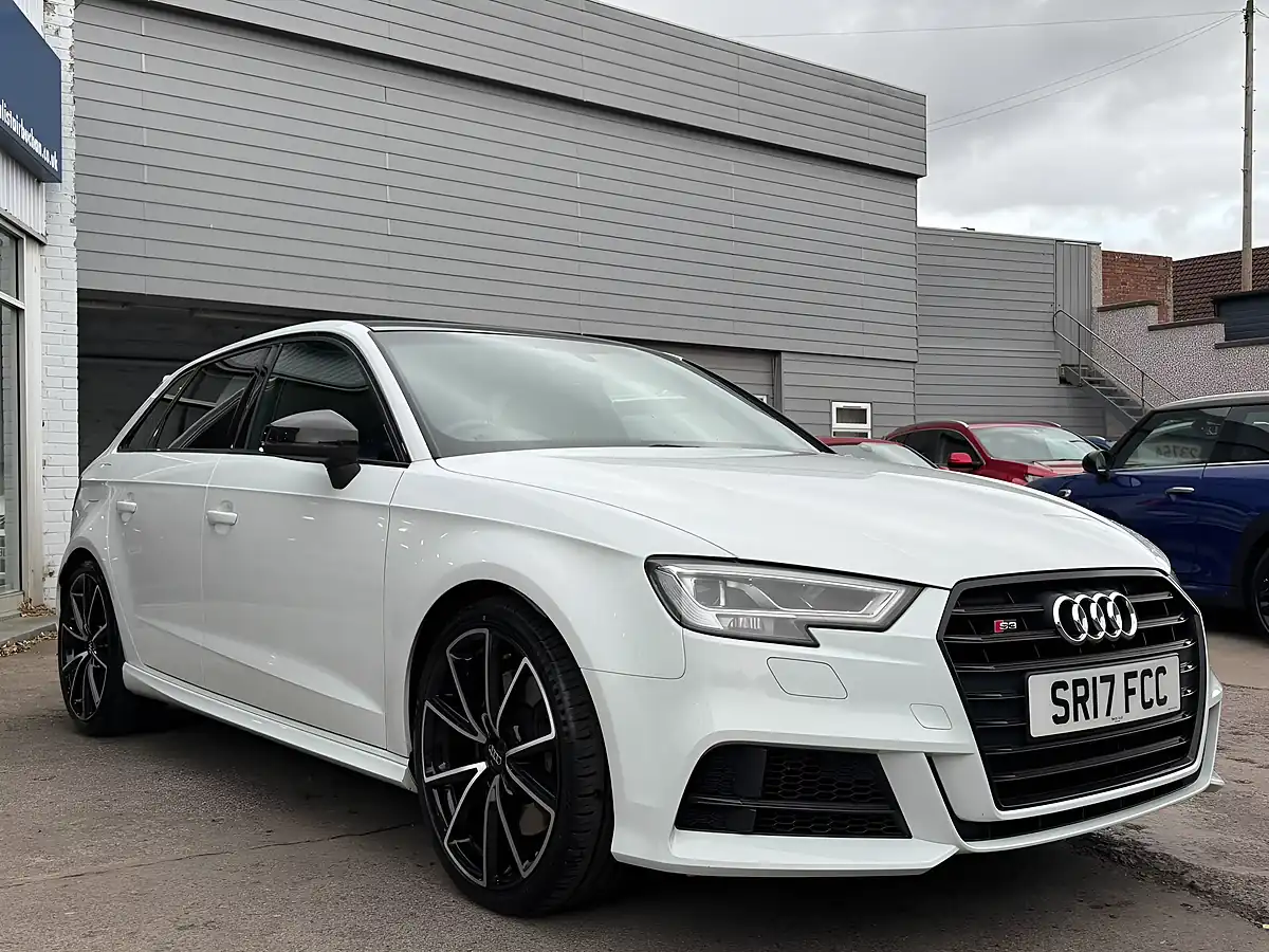 Used 2017 Audi S3 Black Edition Sportback White - Interior and Exterior details 2
