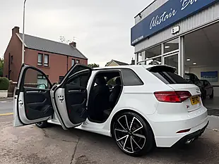 Used 2017 Audi S3 Black Edition Sportback White - Interior and Exterior details 4
