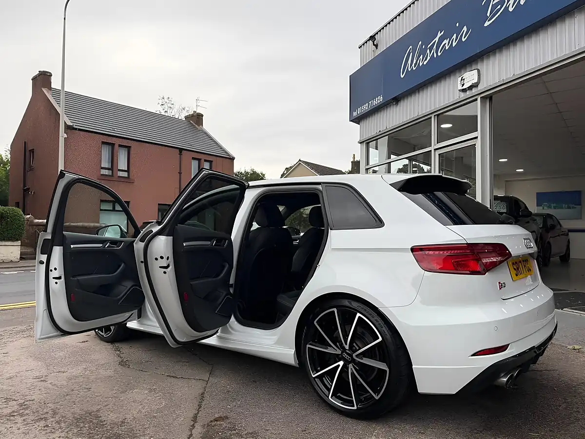 Used 2017 Audi S3 Black Edition Sportback White - Interior and Exterior details 4