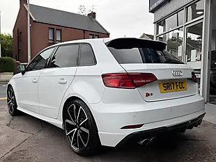 Used 2017 Audi S3 Black Edition Sportback White - Interior and Exterior details 6