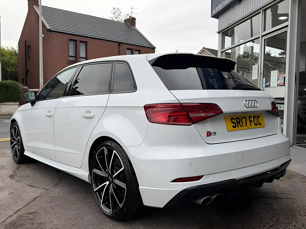 Used 2017 Audi S3 Black Edition Sportback White - Interior and Exterior details 6