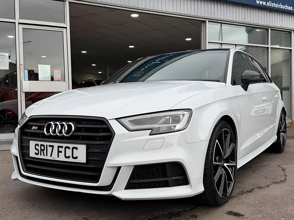 Used 2017 Audi S3 Black Edition Sportback White - Interior and Exterior details 8